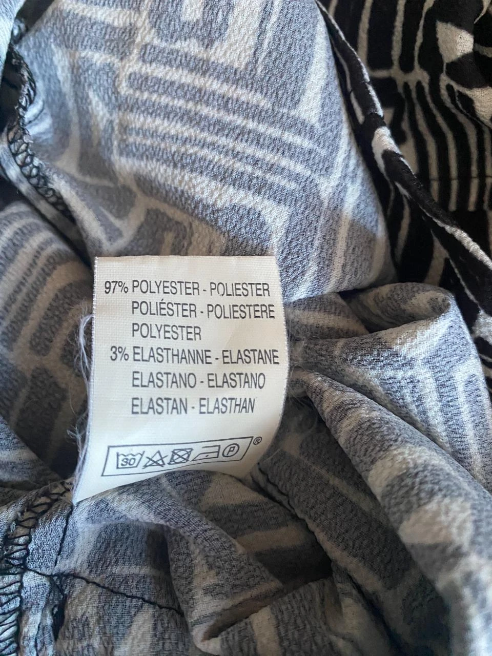 Combinishort La Fée Maraboutée maat 42 zwart & wit – Grafische print – photo 11